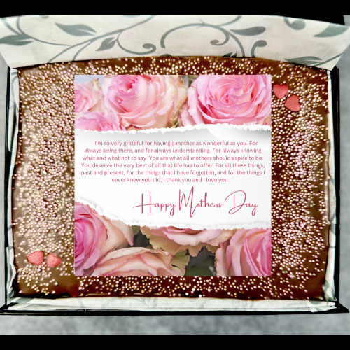 Mothers Day Message Brownie Box