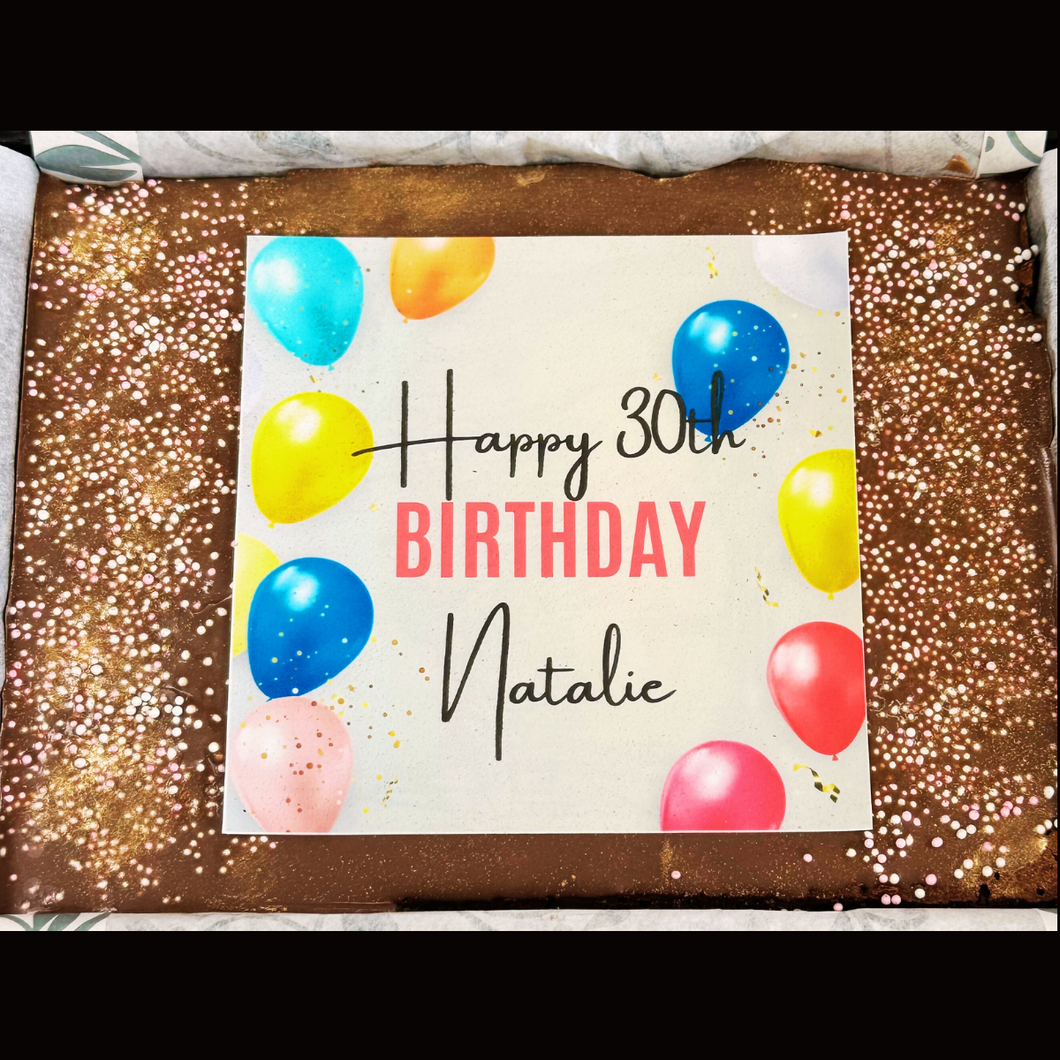 Happy Birthday Brownie Box